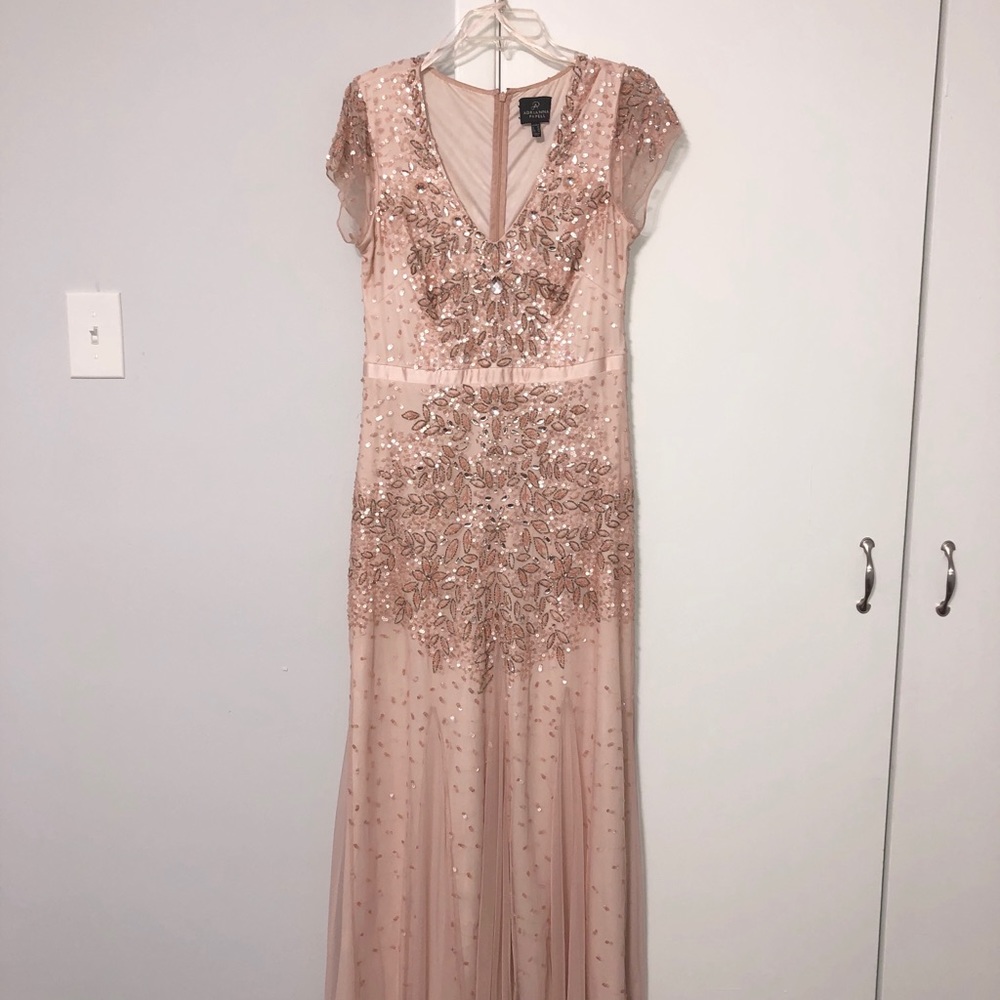 Beaded Blush Gown